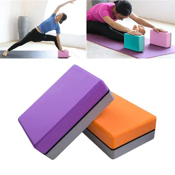 1 шт. многоцветный утолщенный кирпич для йоги из ЭВА для устойчивости, поддержки баланса, Нескользящий водонепроницаемый мягкий кирпич для йоги для фитнес-йоги