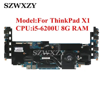 Восстановленная FRU 01AX801 Для Lenovo ThinkPad X1 20FB 20FC Материнская плата ноутбука С процессором i5-6200U 8 ГБ оперативной памяти 448.04P16.002M