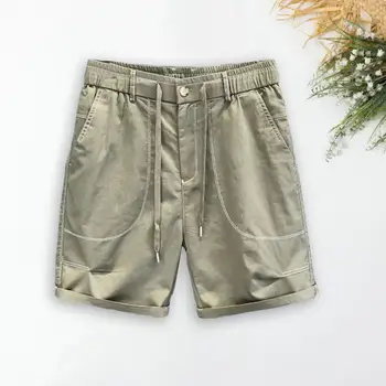 Шорты-карго Шикарные Свободные удобные короткие брюки длиной до колена Мужская одежда Мужские шорты Летние шорты-карго