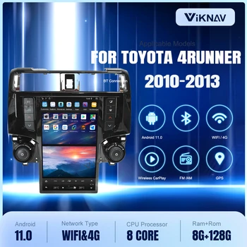 128 Г 2Din Android 11 автомагнитола для Toyota 4Runner 2009-2019 Мультимедийный плеер GPS Навигация Автомобильный стереоприемник головное устройство