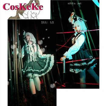CosKeKe Youmu Konpaku Косплей аниме Игра Touhou Project Костюм Великолепное Милое вечернее платье Женская одежда для ролевых игр для вечеринок