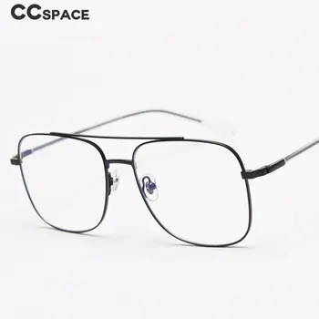 49435 Квадратных негабаритных металлических оправ для очков Мужские Женские Оптические Модные Компьютерные очки