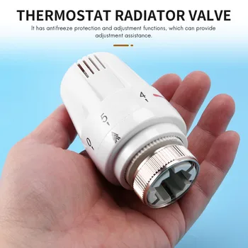 3шт Термостат Радиаторный клапан TRV с термостатической головкой M30 x 1.5 Радиаторный клапан Сменная головка Радиаторный клапан