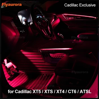 Атмосферный Свет Авто Чаша Межкомнатной Двери Пространство Для Ног Лампа Подлокотника Автомобиля Ambient Для Cadillac ATS CT6 CTS XT5 XTS ELR SRX Escalade XT4