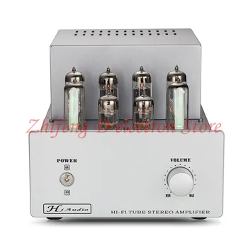 Ламповый усилитель, Huaji audio ST-6P14 /EL84PP, выходная мощность 2 * 13 Вт, частотная характеристика 28 Гц-20 кГц, комплект двухтактного лампового усилителя