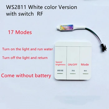 DC5V-24V МИНИ 3-Клавишный светодиодный контроллер для WS2811 Одноцветный Белый/Теплый Белый Бегущая Вода Течет Скачки Светодиодные Полосы Света