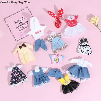 Кукольный домик 1: 8, мини-кукольная одежда, костюм с юбкой, детское кукольное платье своими руками, игрушки для девочек