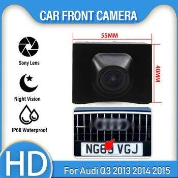 HD CCD 1080P ночного видения Водонепроницаемая высококачественная парковочная камера с положительным логотипом спереди автомобиля для Audi Q3 2013 2014 2015