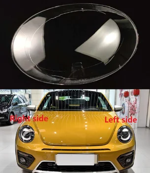 Линза фары автомобиля для Volkswagen VW Beetle 2013-2020 Крышка прозрачного корпуса Стекло фары Замените оригинальные абажуры