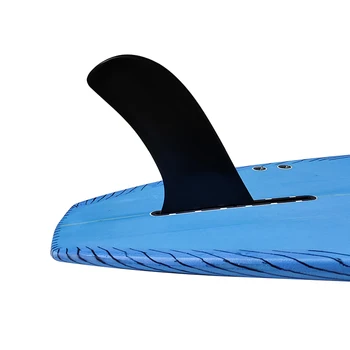 Лонгборд с одним плавником, 10-дюймовый плавник для серфинга, нейлоновый черный центральный плавник, 10-дюймовый центральный плавник для Sup / Paddle Board, профессиональный плавник