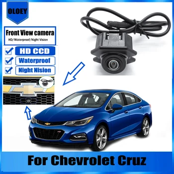 Автомобильная камера переднего обзора для Chevrolet Cruz Водонепроницаемая парковочная HD CCD камера ночного видения с логотипом спереди