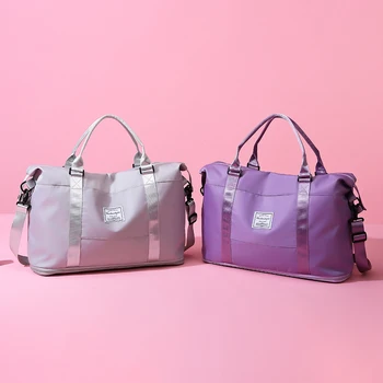 Модная дорожная сумка, женская сумка через плечо, качественная повседневная сумка, расширительная сумка на двойной молнии, большая женская сумка, модная Новая сумка для багажа