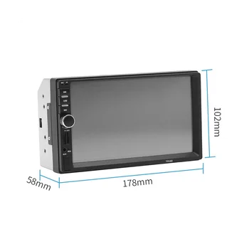 Универсальный 7-дюймовый автомобильный радиомагнитофон 2 Din с сенсорным экраном, Стерео Мультимедийный плеер MP5 Bluetooth с камерой 7018B