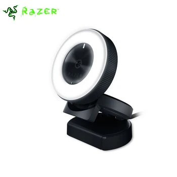 Настольная потоковая камера Razer Kiyo 1080P, веб-камера с многоступенчатой кольцевой лампой для прямой трансляции Tik Tok, черный