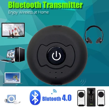 Многоточечный аудиопередатчик Bluetooth для телевизора ПК Подключение 2 наушников 3,5 мм AUX Стерео беспроводной адаптер с низкой задержкой для гарнитуры