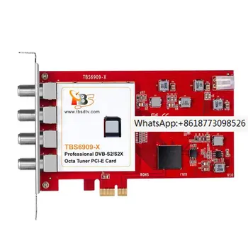 Wolck TBS 6909X V2 DVB-S2/S2X 8 Тюнер PCIe карта цифровой спутниковый ресивер потоковая карта FTA