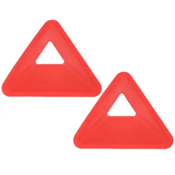 2 шт. Треугольные маркерные диски треугольной формы для футбольных тренировок с отверстиями, прочные футбольные заграждения для футбольных тренировок