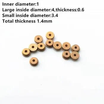10 шт./лот Внутренний диаметр: 1 мм Внешний диаметр: 4/3.4 мм Толщина: 1,4 /0,6 мм Прецизионный масляный подшипник