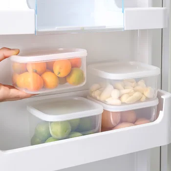 Переносной ящик для хранения с крышкой Кухонный Холодильник Ящик для хранения продуктов Герметичные контейнеры для хранения хрустящей корочки Контейнеры для хранения продуктов