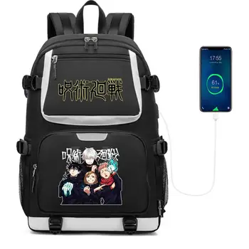 Высококачественный Мужской Женский нейлоновый рюкзак, дорожные сумки, аниме Дзюдзюцу, Рюкзаки Kaisen, Студенческая Школьная сумка для книг, сумки на плечо для ноутбука