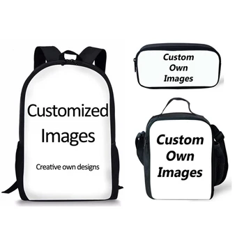 Бренд Belidome Индивидуальный дизайн, набор школьных сумок из 3 предметов для мальчиков-подростков, школьные сумки для девочек, рюкзак для студентов, сумка для книг Mochila Infantil