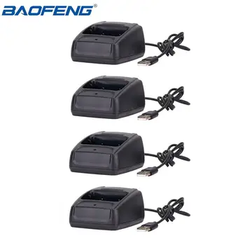 4шт Baofeng USB Литий-ионный Аккумулятор Для Радио Зарядное Устройство Вход 5V 1A Для Baofeng BF-888S bf888S Портативная Рация USB Зарядное Устройство