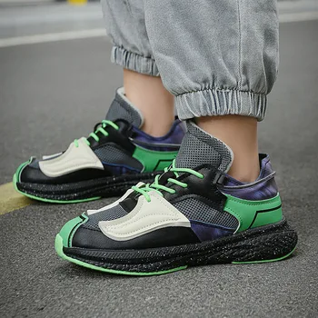 Damyuan, модная сетчатая повседневная спортивная обувь, нескользящие кроссовки для бега, мужская обувь больших размеров, удобная легкая обувь
