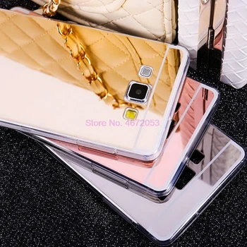 500 шт. Роскошные Зеркальные Чехлы из ТПУ для Samsung Galaxy A3 A5 A7 J3 J5 J7 J1 2016 2017 S9 S8 Plus S6 S7 Edge Grand Prime Case Slim