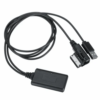 Автомобильный Аудио Bluetooth Кабель HIFI Светодиодная Индикация USB AUX In Адаптер Микрофон Для Audi A5 8T A6 AMI MMI 2G