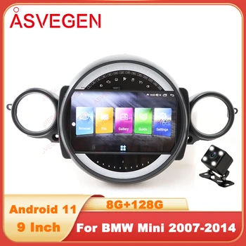 Android 11 Auto Автомагнитола Для BMW Mini 2007-2014 Carplay GPS Навигация Головное Устройство 9 Дюймовый Видеоплеер Магнитофон
