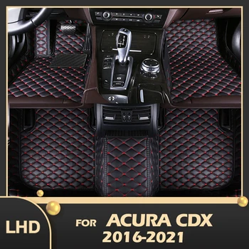 Автомобильные коврики для Acura CDX 2016 2017 2018 2019 2020 2021 Пользовательские автомобильные накладки для ног Автомобильные Ковровые покрытия Аксессуары для интерьера