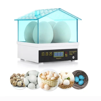 Китайский Цифровой температурный маленький Брудер 4 Мини-инкубатора для яиц, инкубатор для цыплят, уток, перепелов