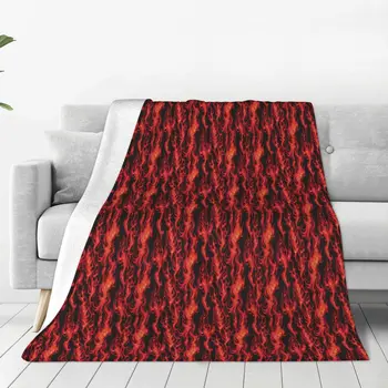 Мягкое флисовое одеяло Flame, теплое и уютное на все сезоны, удобное одеяло из микрофибры для дивана-кровати 40 