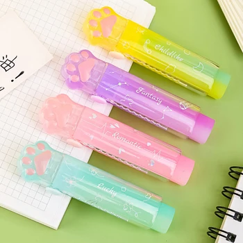1 шт. карандаш-ластик Kawaii Jelly, симпатичная ручка в форме двухтактной ручки, резиновый Корейский канцелярский набор