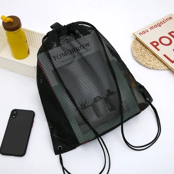 Складной футбольный рюкзак Sackpack, спортивная сумка, Многофункциональная сетчатая сумка с мячом, Спортивный баскетбольный рюкзак на шнурке для мальчиков