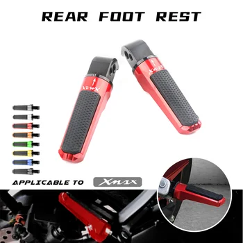 Задние подножки для мотоцикла из алюминия с ЧПУ, подставка для ног пассажира, подножки для YAMAHA XMAX300 XMAX 125 250 300 400 2017-2020