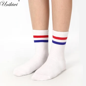 6 цветов.Шикарные женские носки унисекс в классическую полоску для скейтбординга.Хлопковые носки до щиколотки в олдскульном стиле Sox Meias
