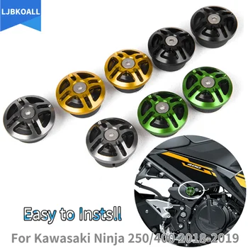 Аксессуары Ninja 400 Мотоцикл Алюминиевая Рама с ЧПУ Заглушка Декоративная крышка для Kawasaki Ninja 250 400 2018 2019 2020 2021