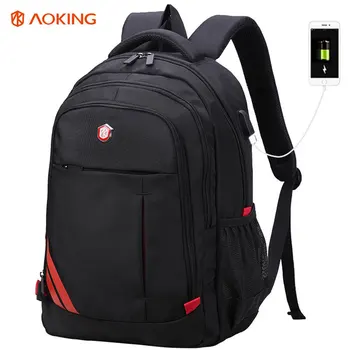 Бренд AOKING Высококачественный мужской рюкзак мужская сумка через плечо для мужчин дорожный рюкзак сумка для ноутбука 15,6 дюймов мужской рюкзак дизайнерский