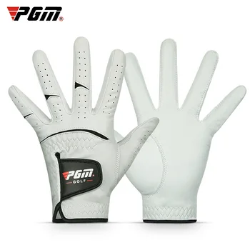 Перчатки для гольфа Мягкие Дышащие импортные мужские перчатки для гольфа из натуральной овчины для левой / правой руки, Прочные и противоскользящие принадлежности для гольфа