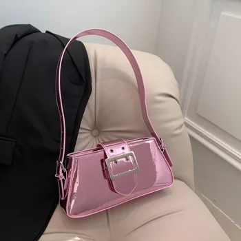 Роскошная брендовая сумка через плечо с клапаном для женщин, тренд 2023, женские дизайнерские сумки и кошельки из яркой кожи, маленькие сумки через плечо