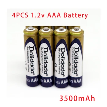 Оригинальная батарея 1,2 В AAA 3500 мАч Ni-mh Аккумуляторная батарея AAA для Cd/mp3-плееров фонариков пультов дистанционного управления микрофона