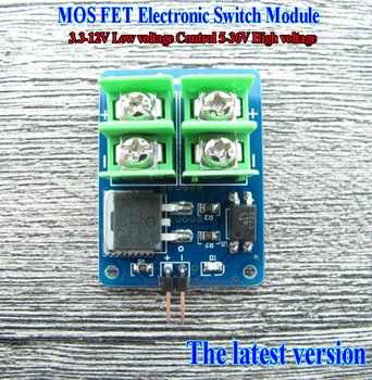 Модуль электронного переключателя MOS FET 3,3 В-12 В для управления низким напряжением 5 В-36 В для высокого напряжения