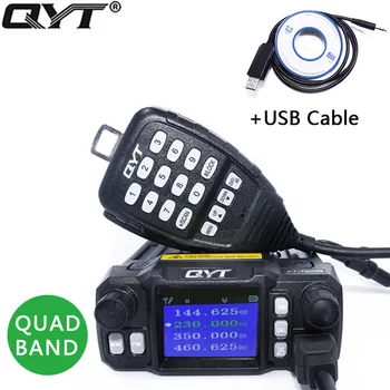 QYT KT-7900D мини-мобильное радио KT7900D Четырехдиапазонное четырехдиапазонное резервное 136-174 МГц /220-260 МГц/350-390 МГц/400-480 МГц Автомобильное 4-полосное CB-радио
