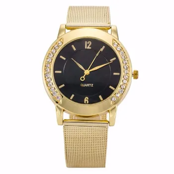 Fashion Women Golden Stainless Steel Quartz Wrist Watch часы женские 2023 тренд Reloj RelóGio Feminino Zegarek Damski Relogio