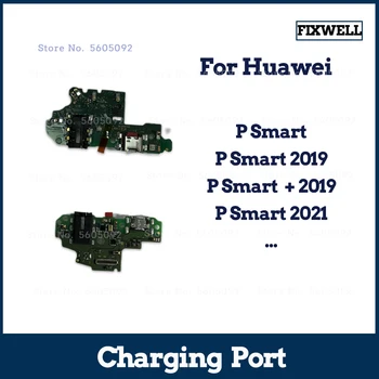 Ori USB Micro Зарядное Устройство Зарядный Порт Док-Станция Для Huawei P Smart Plus 2018 2019 2021 Разъем Микрофонная Плата Гибкий Кабель