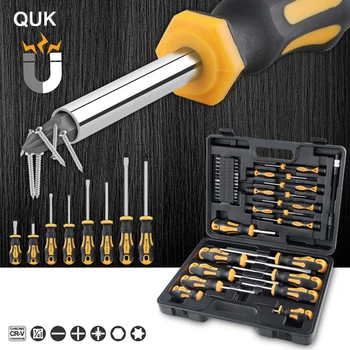 Набор прецизионных отверток QUK 42шт с шестигранником для бит Включает в себя 8шт отверток Профессиональные ремонтные ручные инструменты для бытовой техники