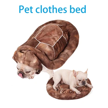 2 в 1 зимняя теплая забавная мягкая удобная одежда, дизайнерская кровать для собак для щенков