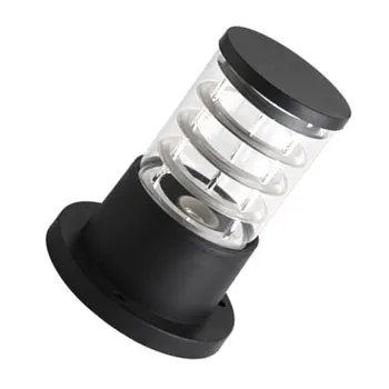 Классический уличный светильник на столбе Корпус из ABS Прозрачное стекло для наружного садового столба