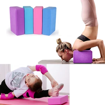Блоки для йоги EVA Gym, пеноблок для фитнес-тренировок, реквизит для йоги, подушка для растяжки, оборудование для бодибилдинга
